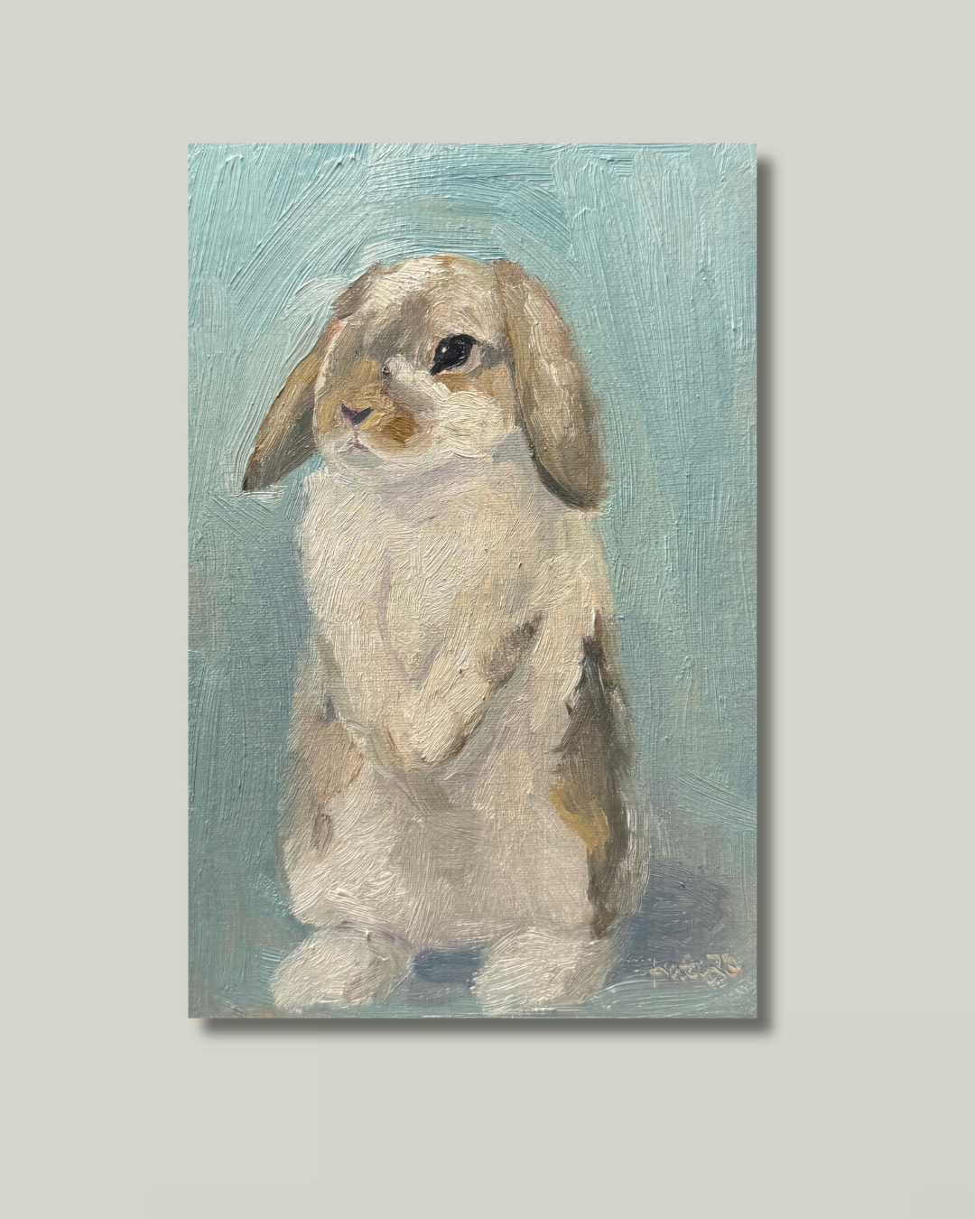 "Shy Bunny": 5x7 Print