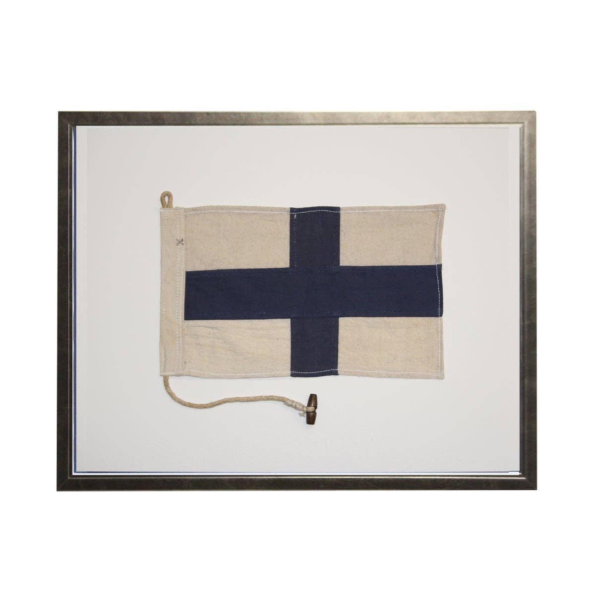 Nautical Flag: Natural Shadowbox / 20" x 16"