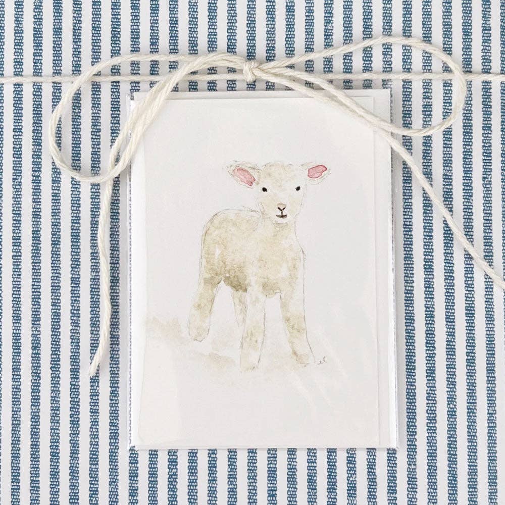 Lamb mini notecard