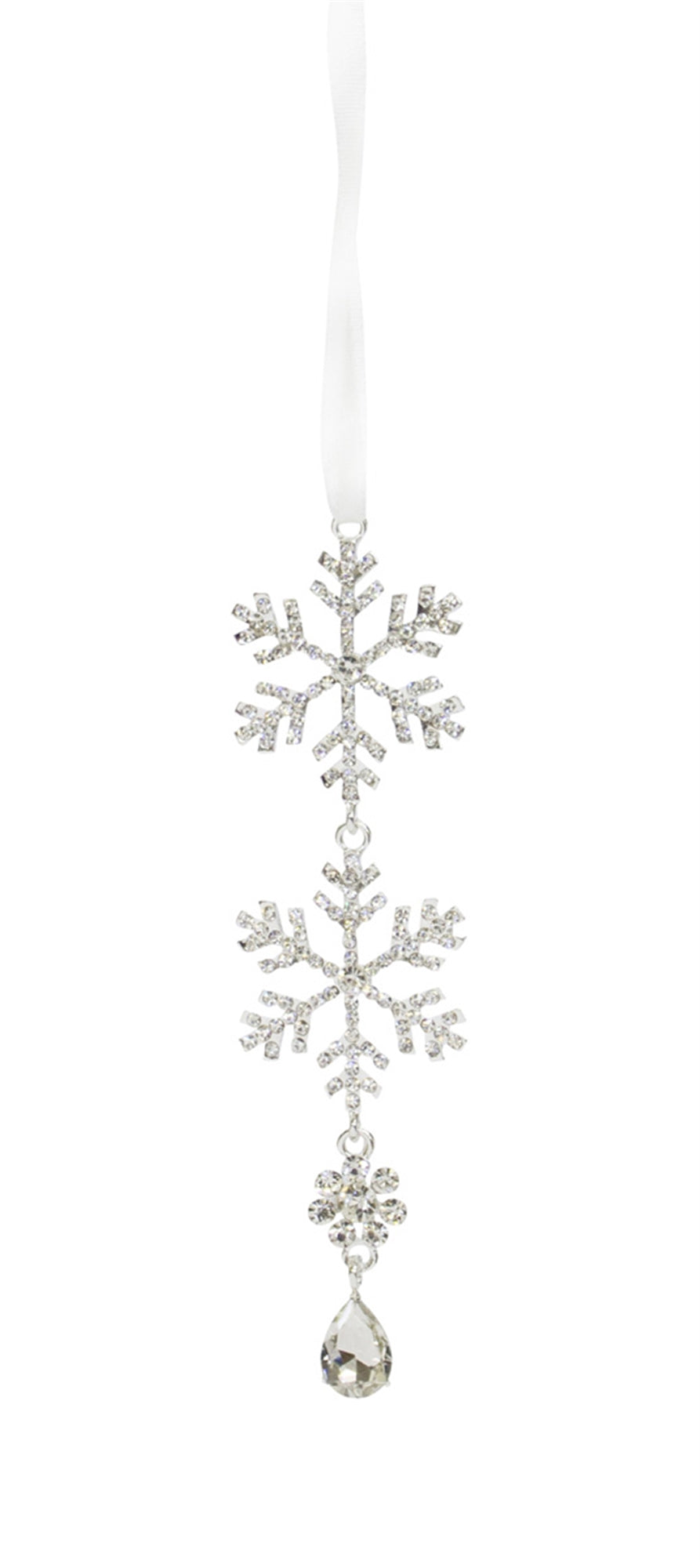 Jewel Tiered Snowflake Ornament