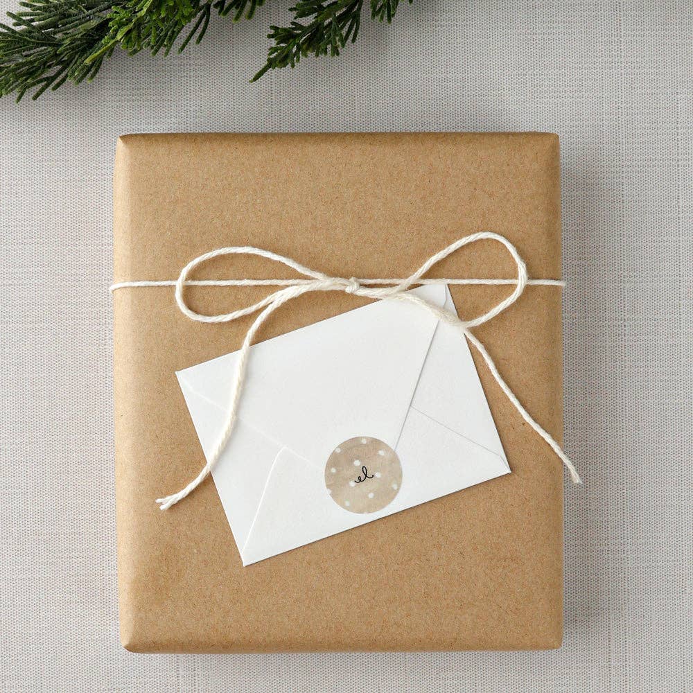 Candy cane mini notecard