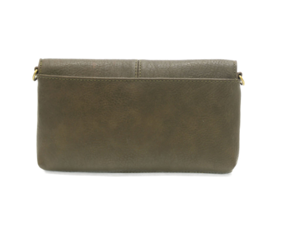 Dark Moss Everly Organizer Flap Crossbody