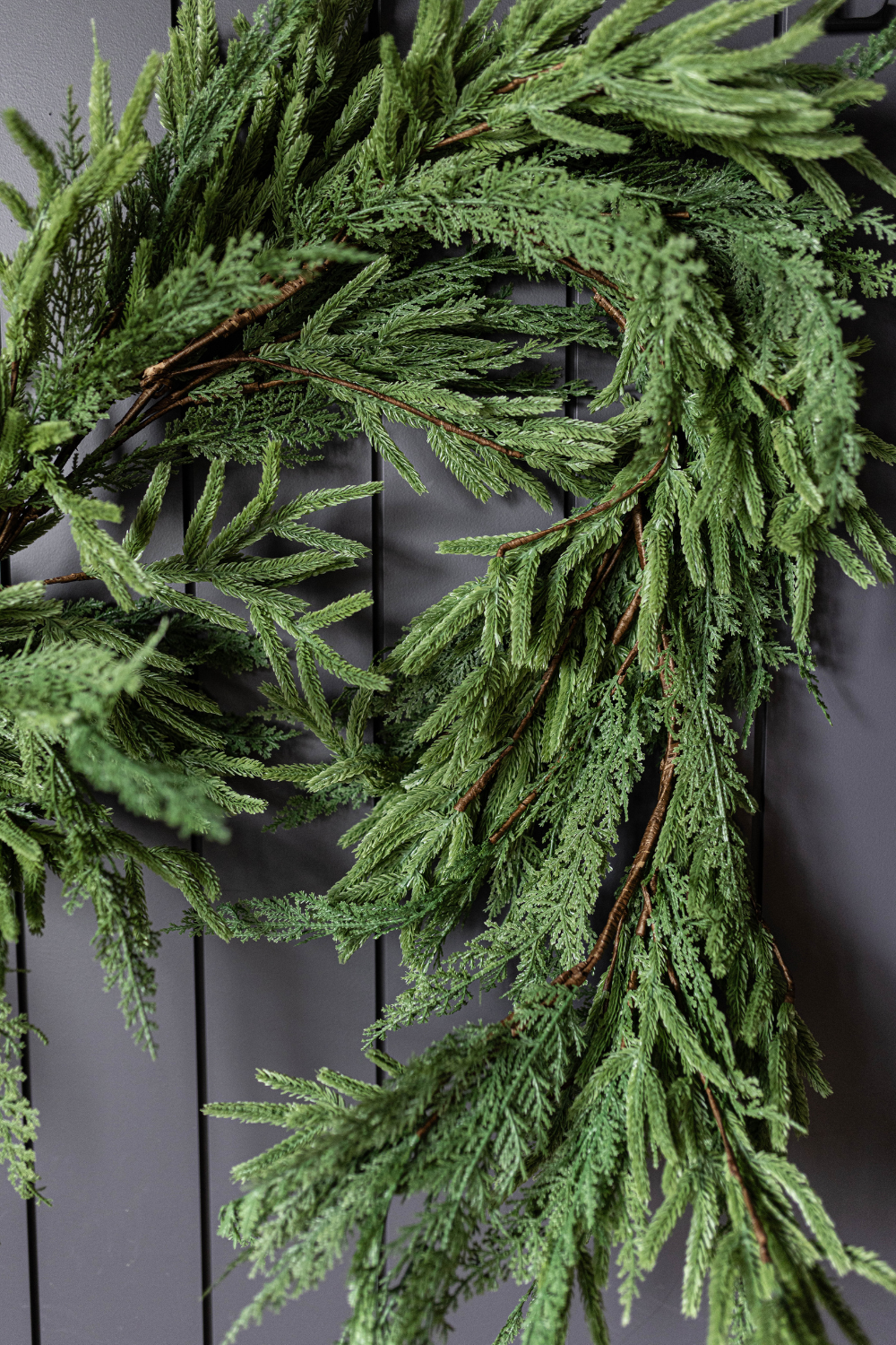 Norfolk & Cypress Mix Real Touch Faux Christmas Garland 9ft