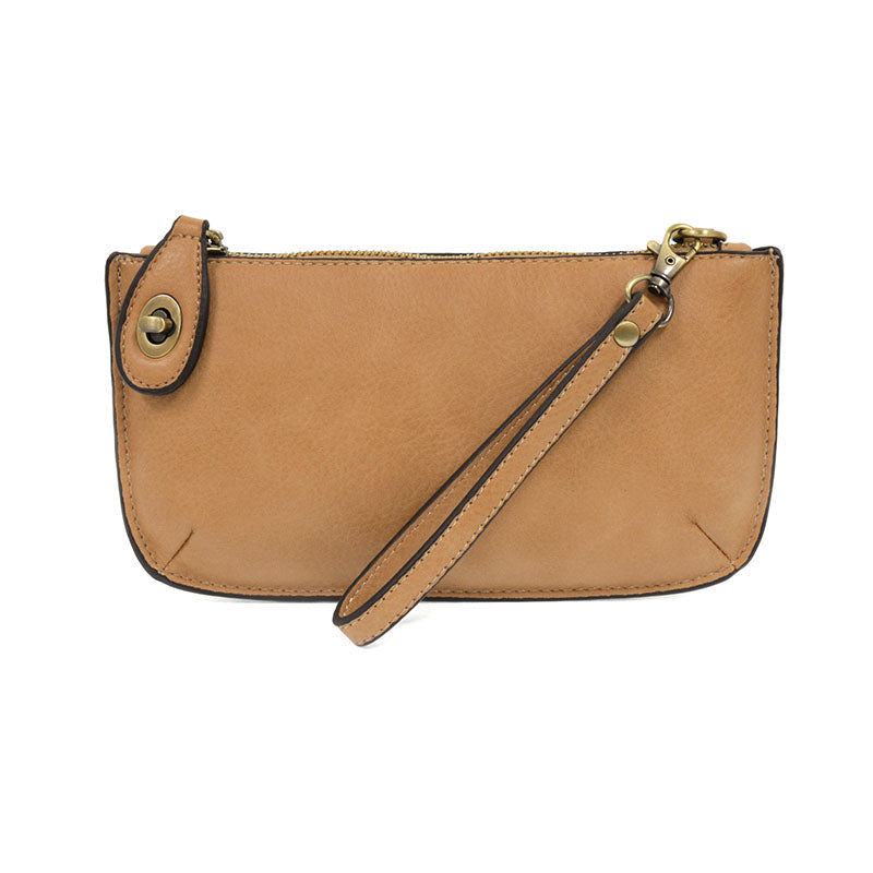 Golden Oak Mini Crossbody Wristlet Clutch