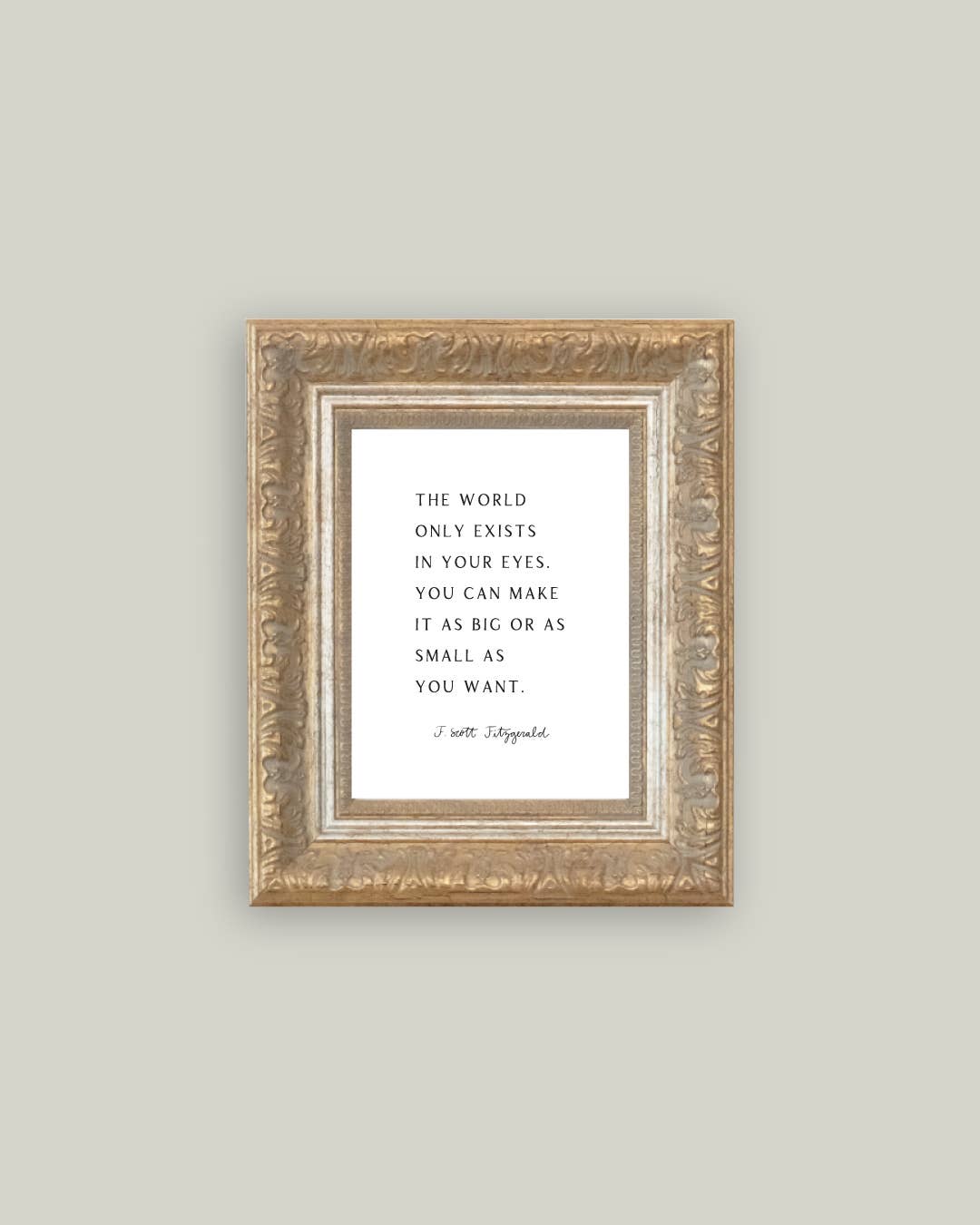 The World Only Framed Antique Print: 10x12