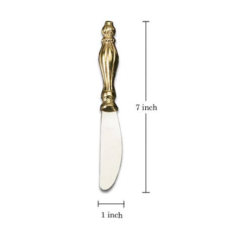 Gold Ribbed Spreader - Set of 12