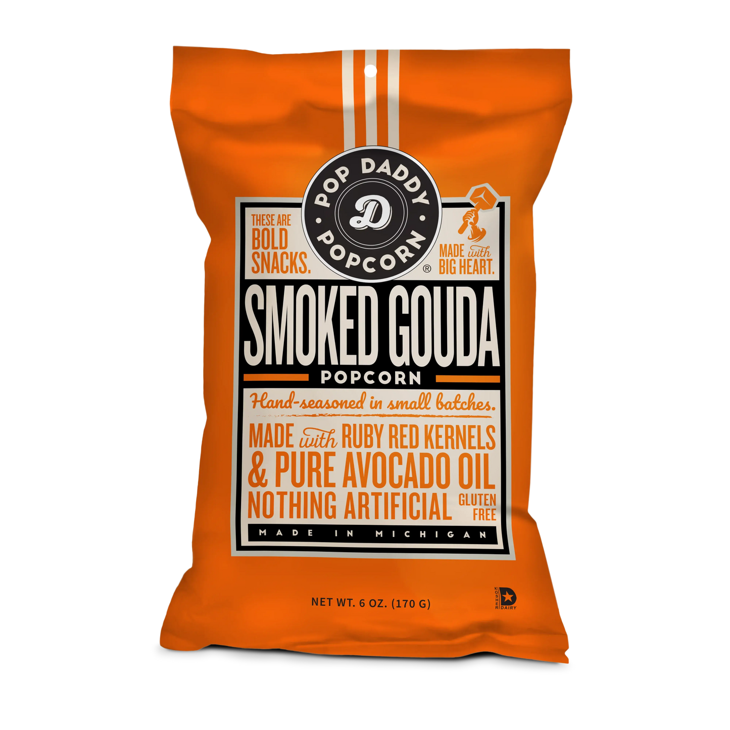 Pop Daddy – Smoked Gouda Flavored Popcorn 6.0oz