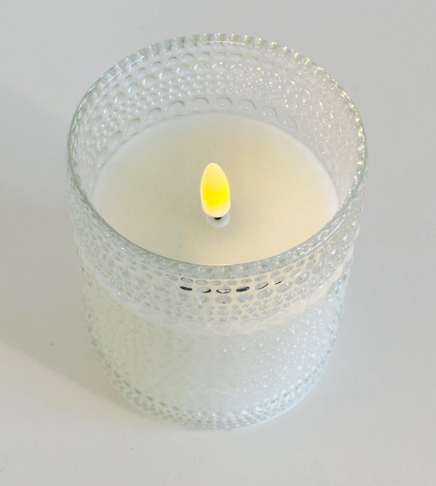 5” LED Beaded Glass Candle