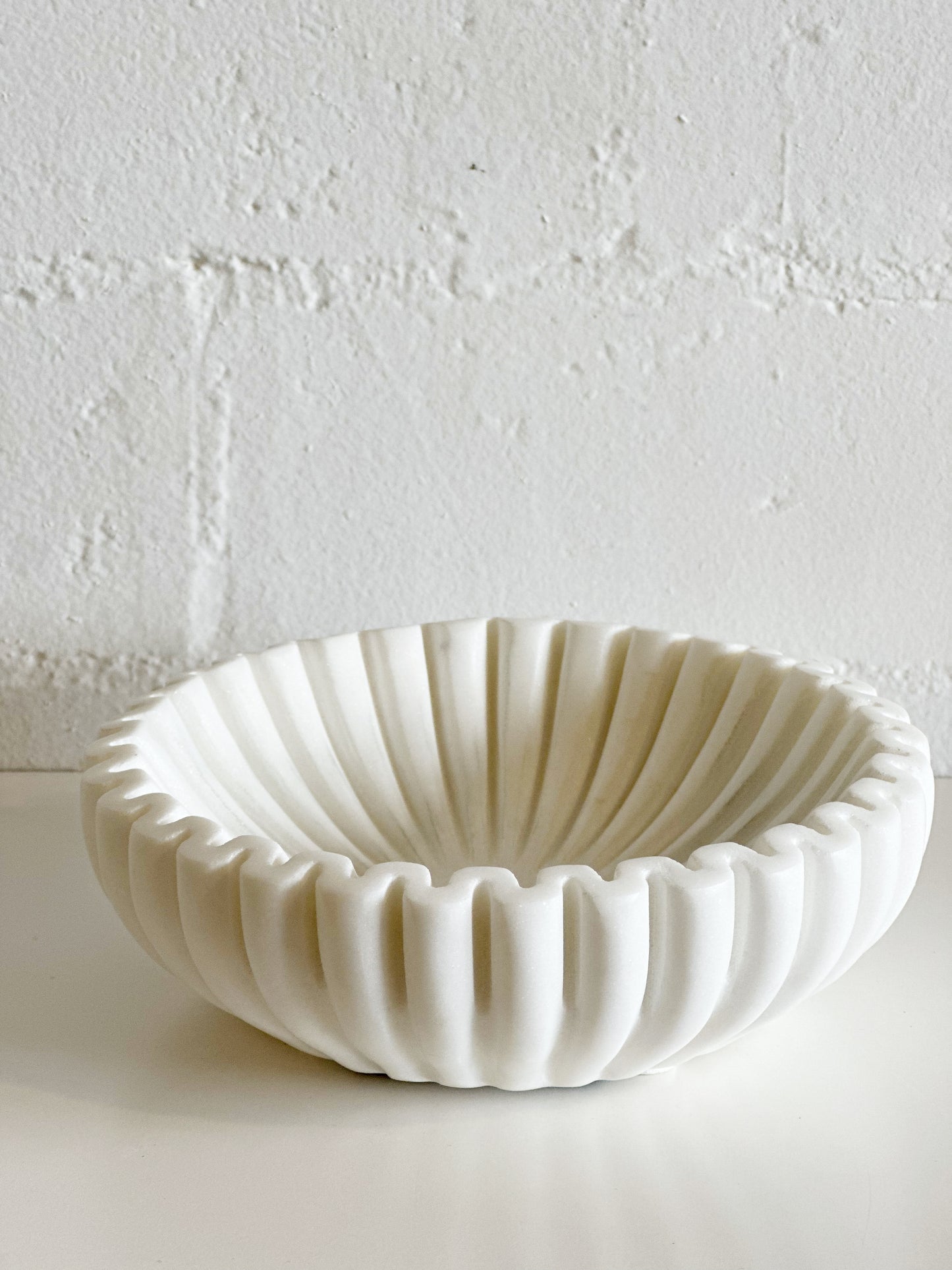 Marble Ruffle Bowl