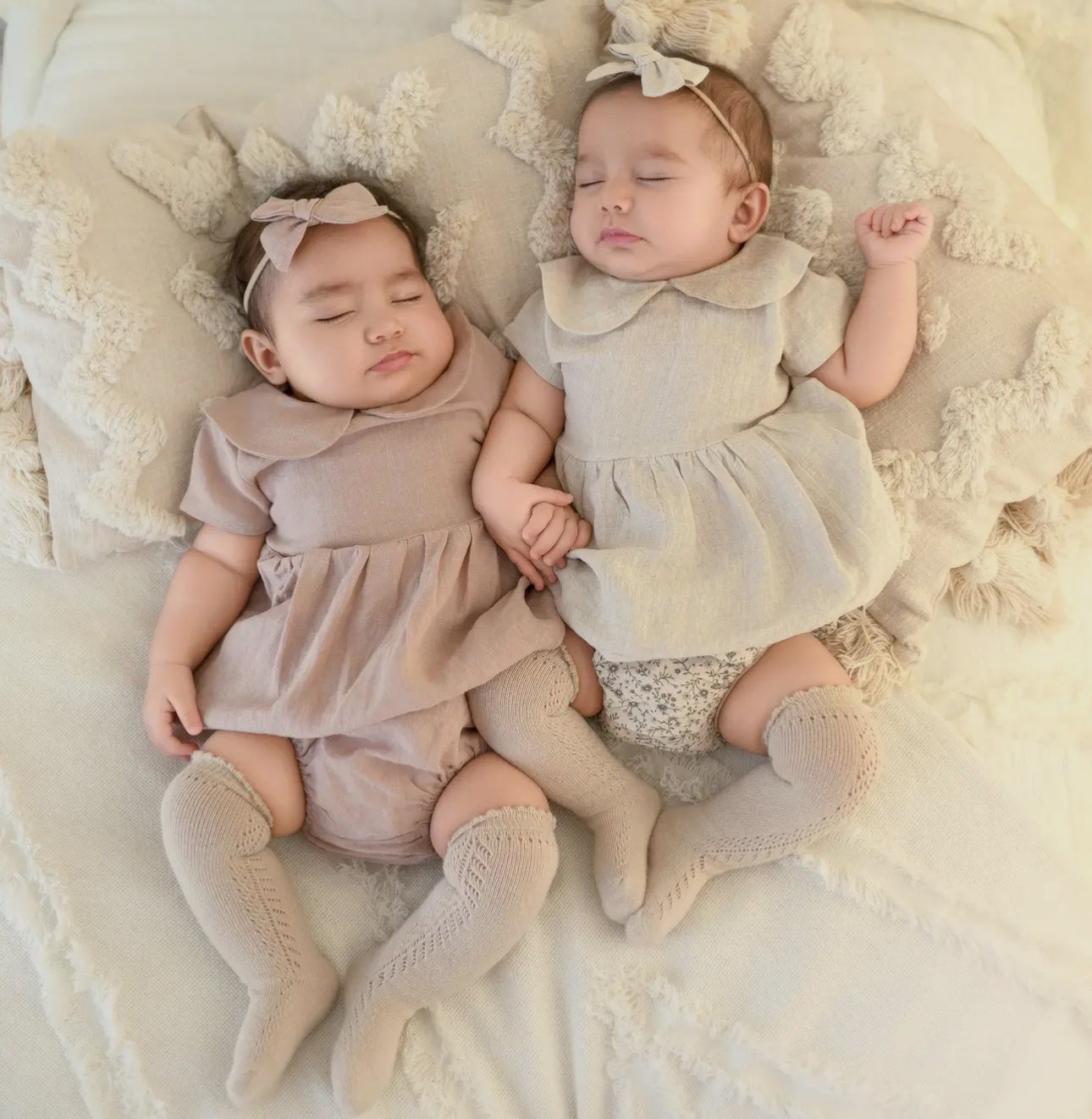 IVORY French Lace Knee High Baby Socks