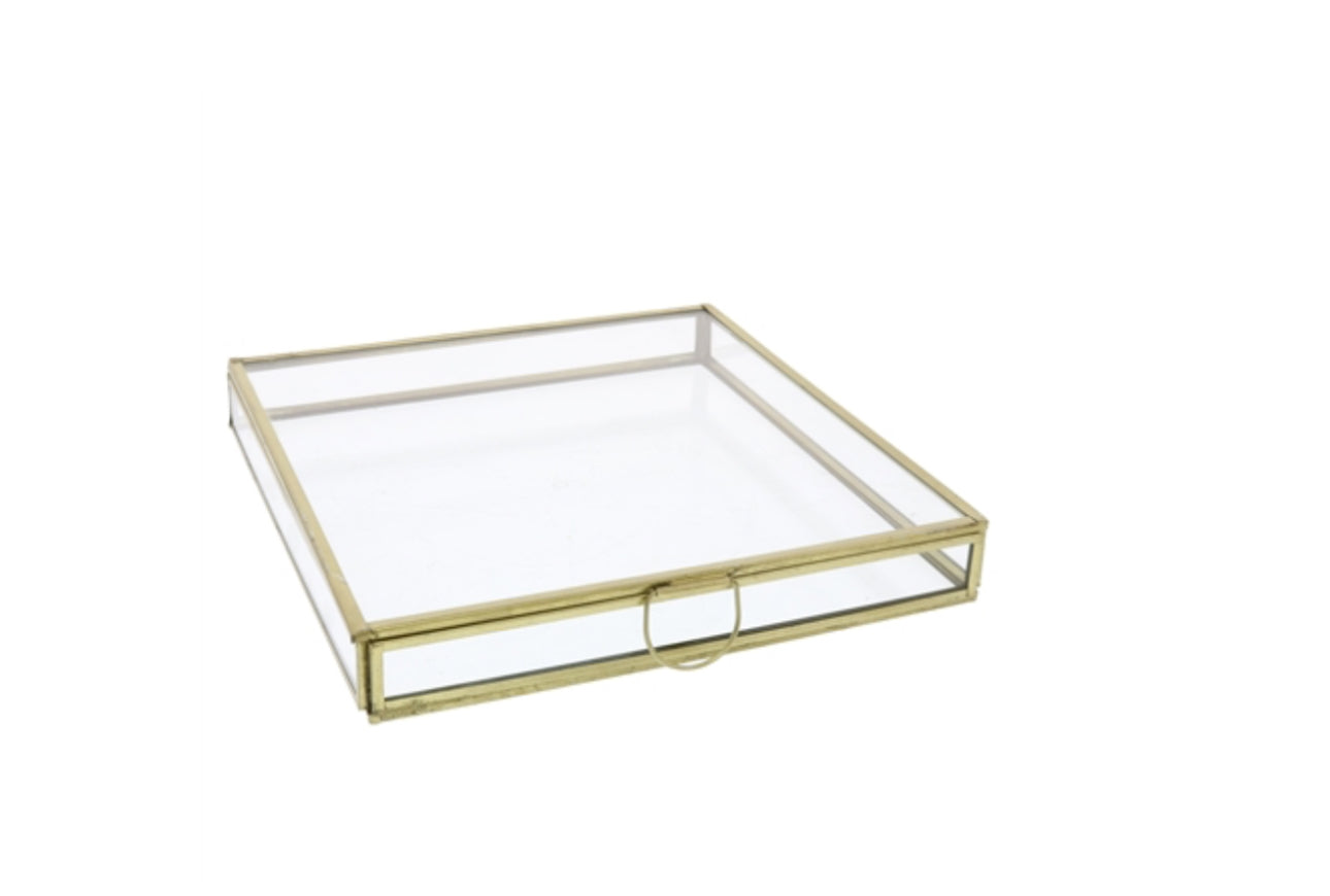 Monroe Flat Square Glass Box