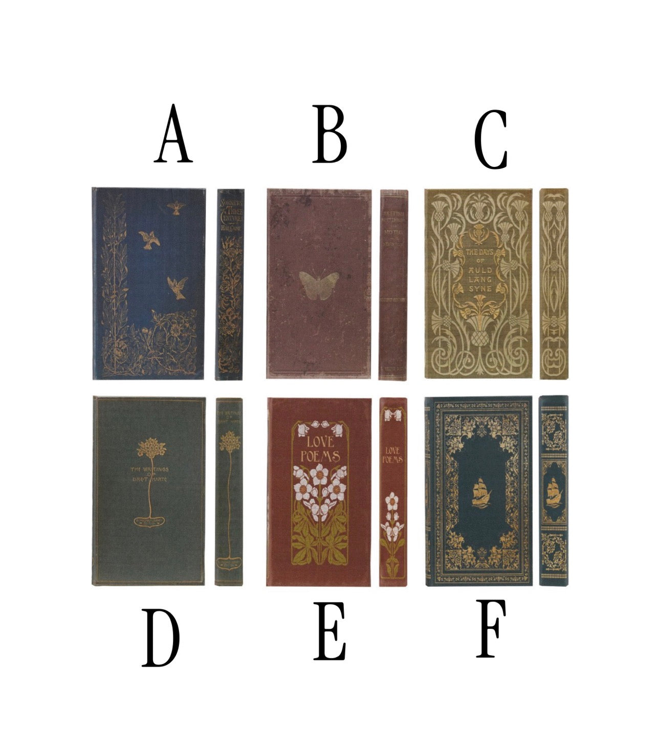 Paper Notebook with Book Design, 6 Styles Available