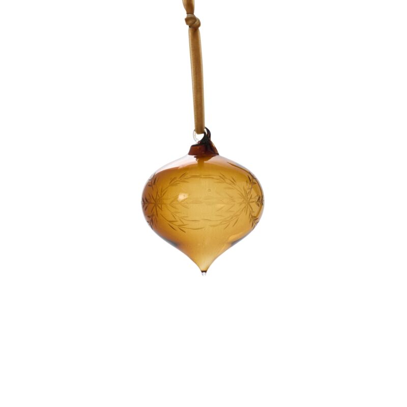 Etched Bauble Ornament