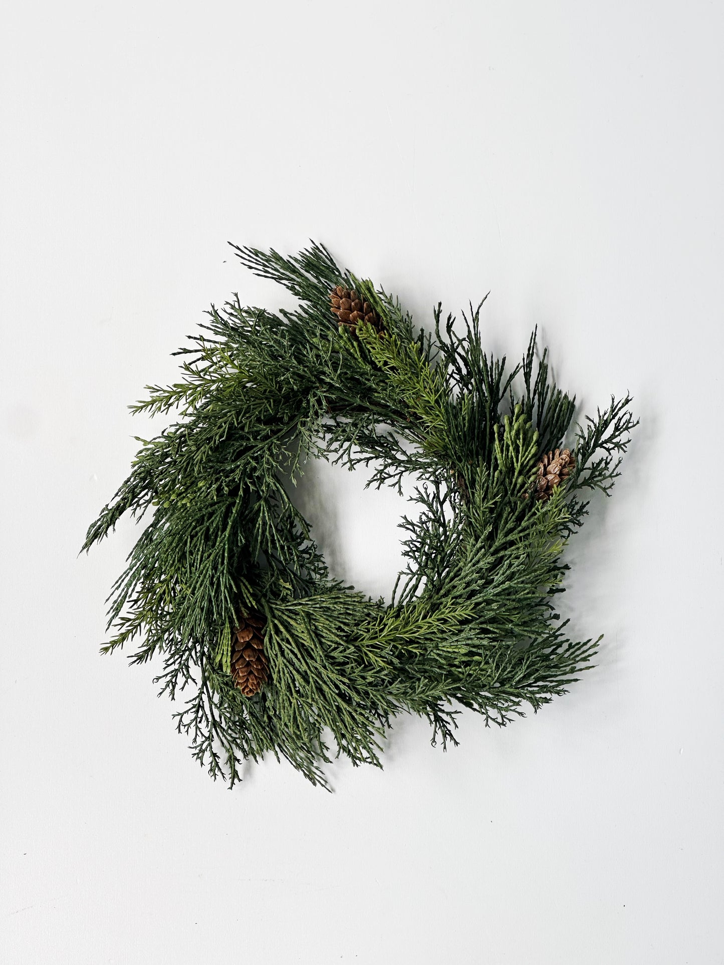 Pine Greens Wreath - Candle Ring | 11"