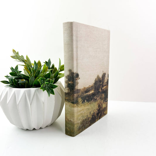 Wrapped Decorative Book with Landscape Design