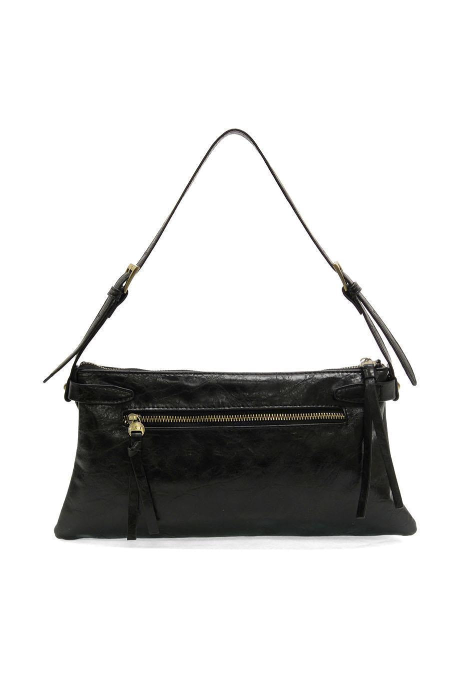 Eve Trapeze Shoulder Bag - Black