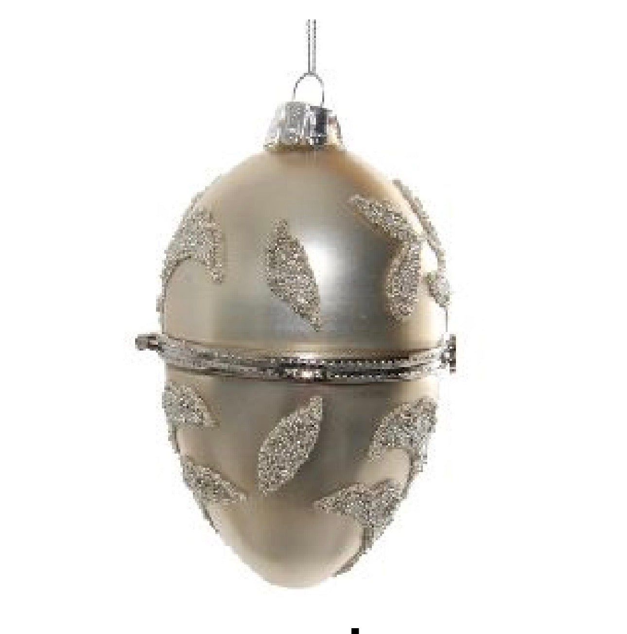 Glass opening egg champagne gold