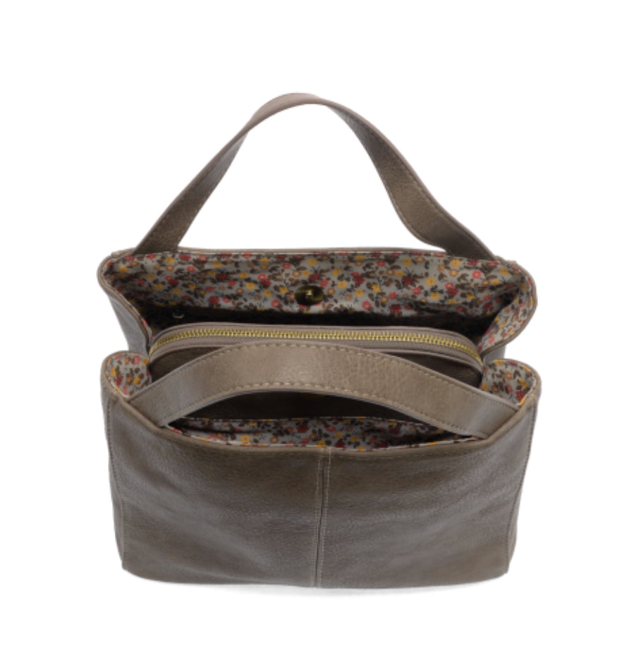 Taupe Brandi Convertible Crossbody Handbag
