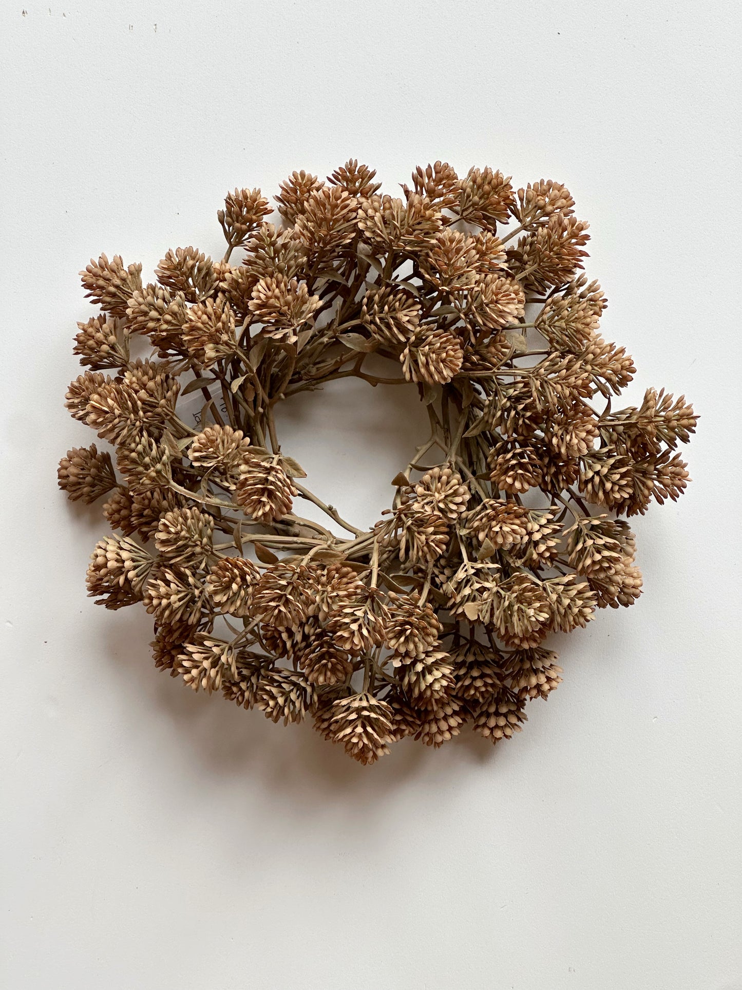 Russet Cone Candle Ring Wreath