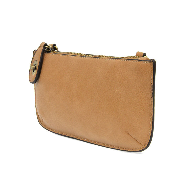 Golden Oak Mini Crossbody Wristlet Clutch
