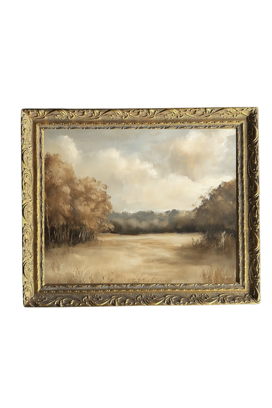 Changing Seasons | French Brass Gold Mould Framed Art: 8 x 10