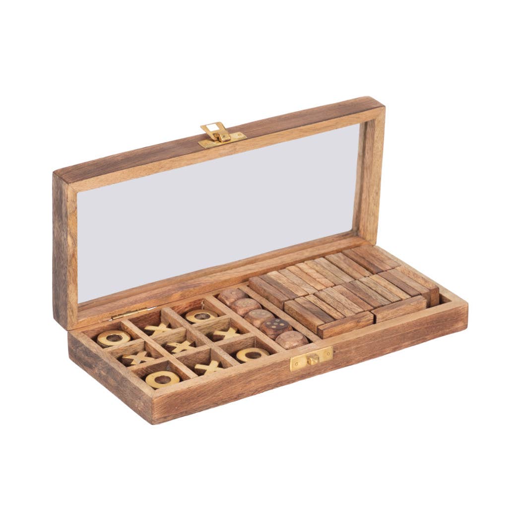 Wooden Elegant Casual Table Game Box