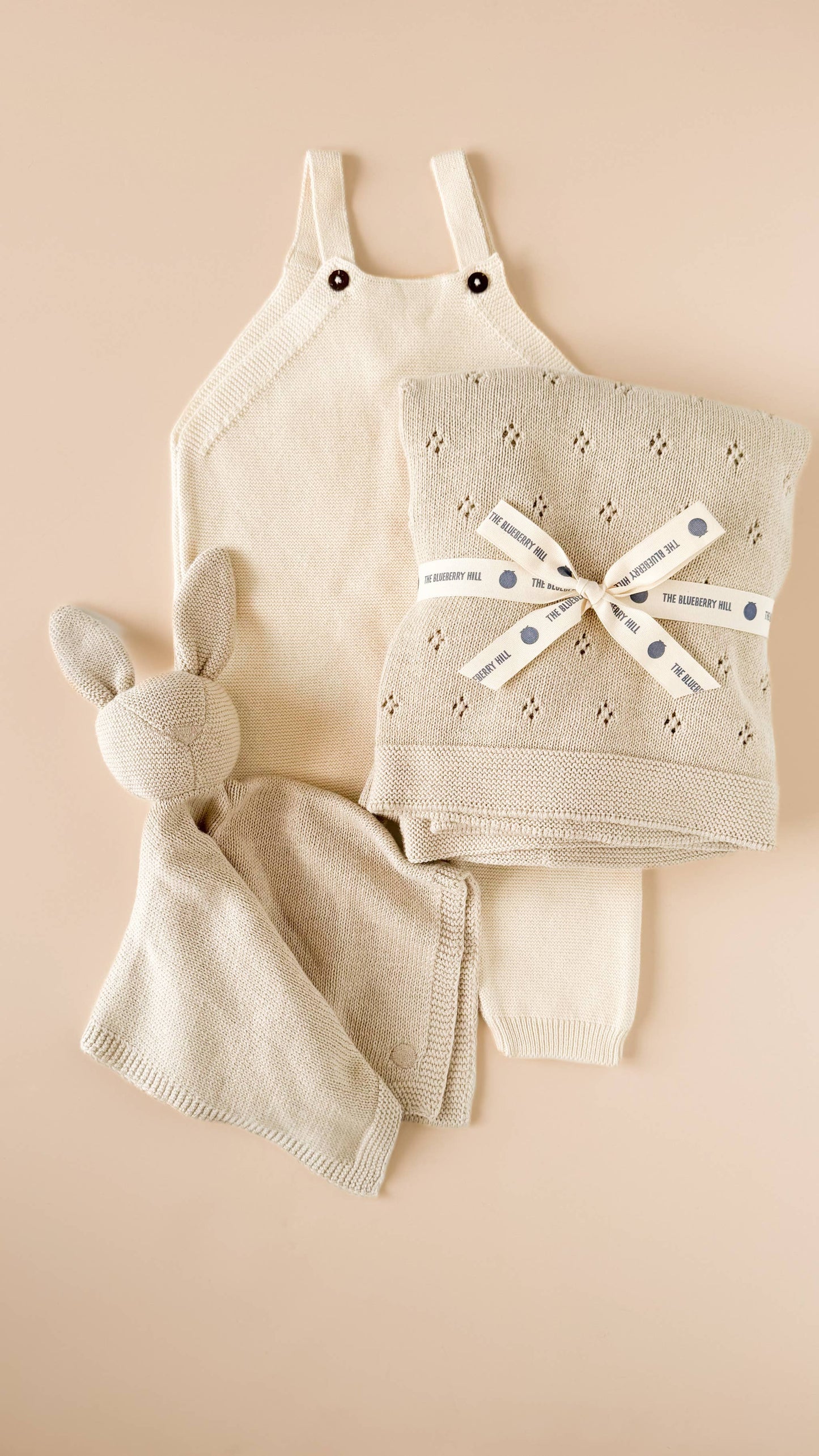 Baby Heirloom Pique Blanket Birch Organic Cotton