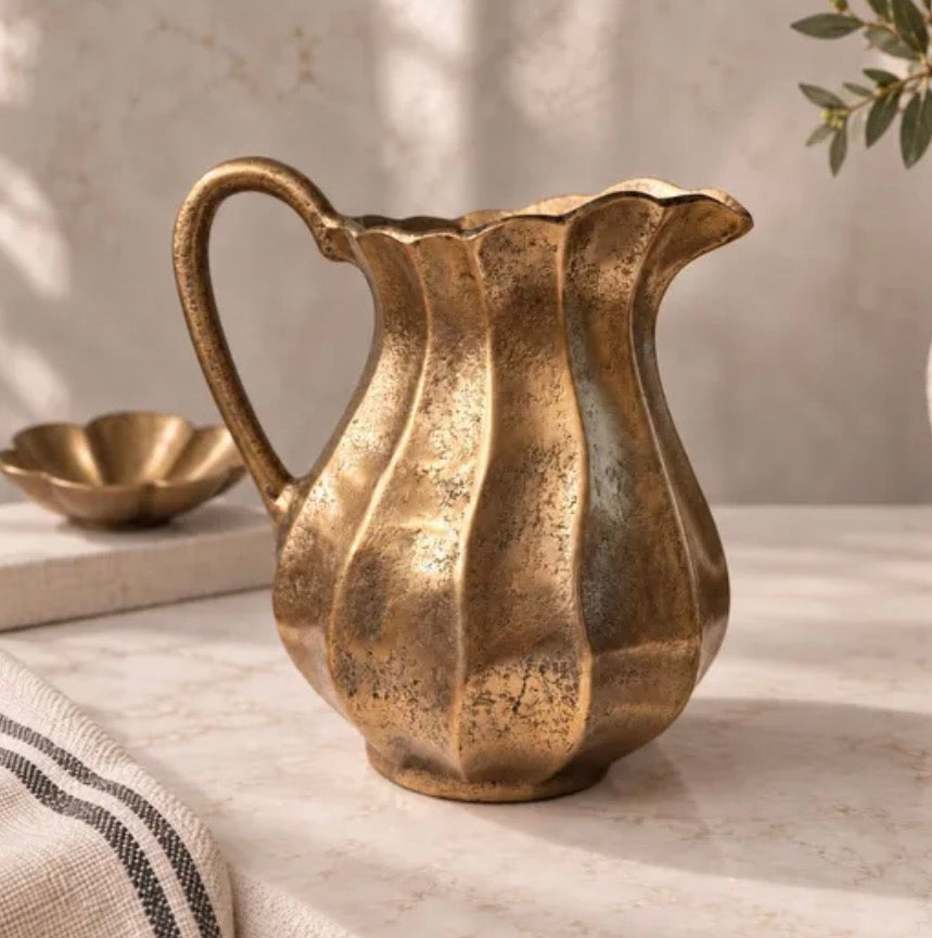 ANTIQUE STYLE GOLD PITCHER
