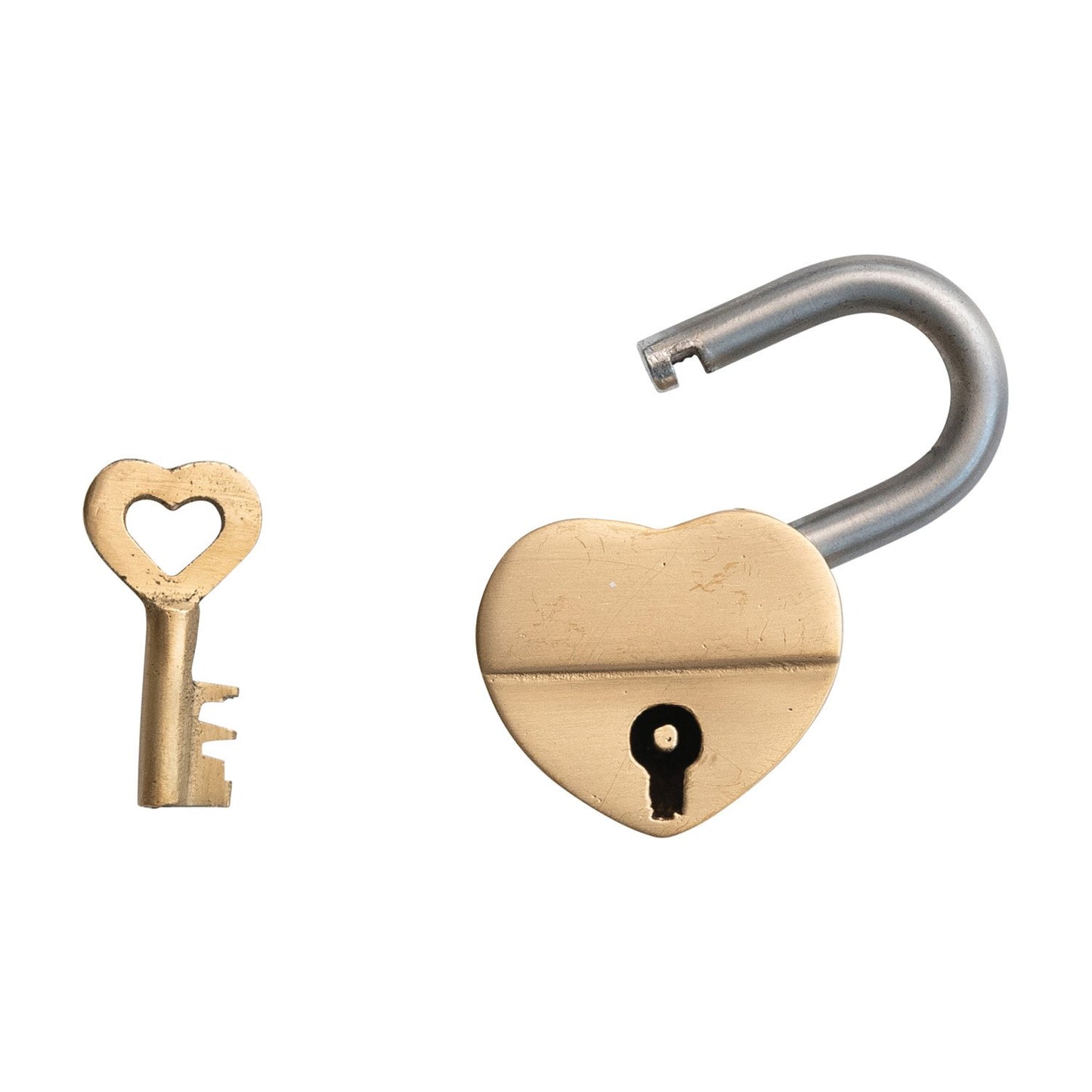 Heart Shaped Lock with Heart Shaped Key, Set of 2