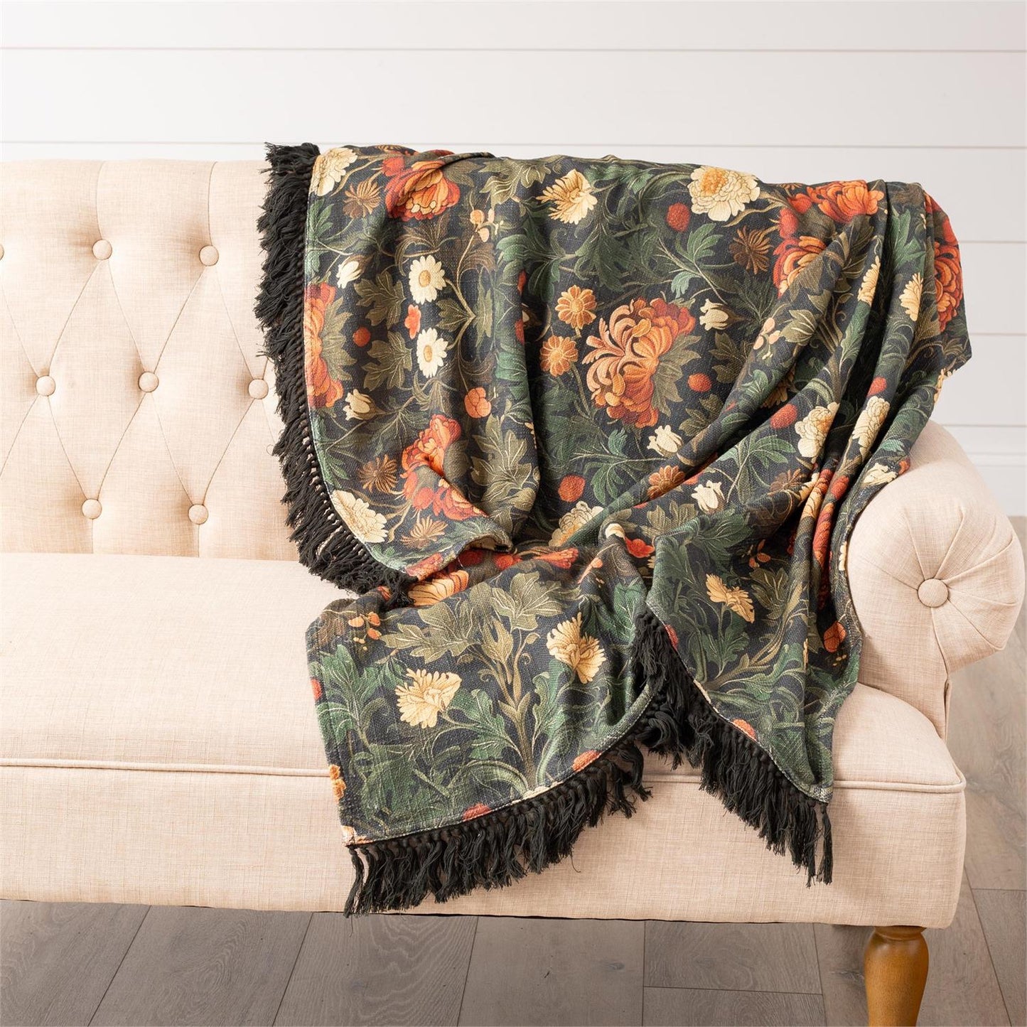 THROW - MOODY FLORAL