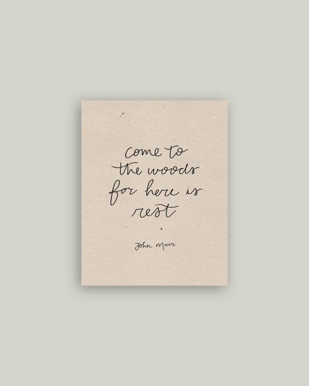 Come To The Woods Antique Artist Board 11x14