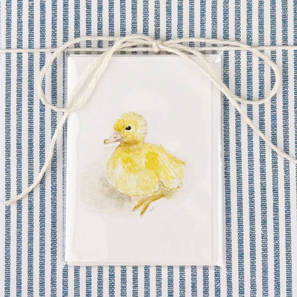 Duckling mini notecard