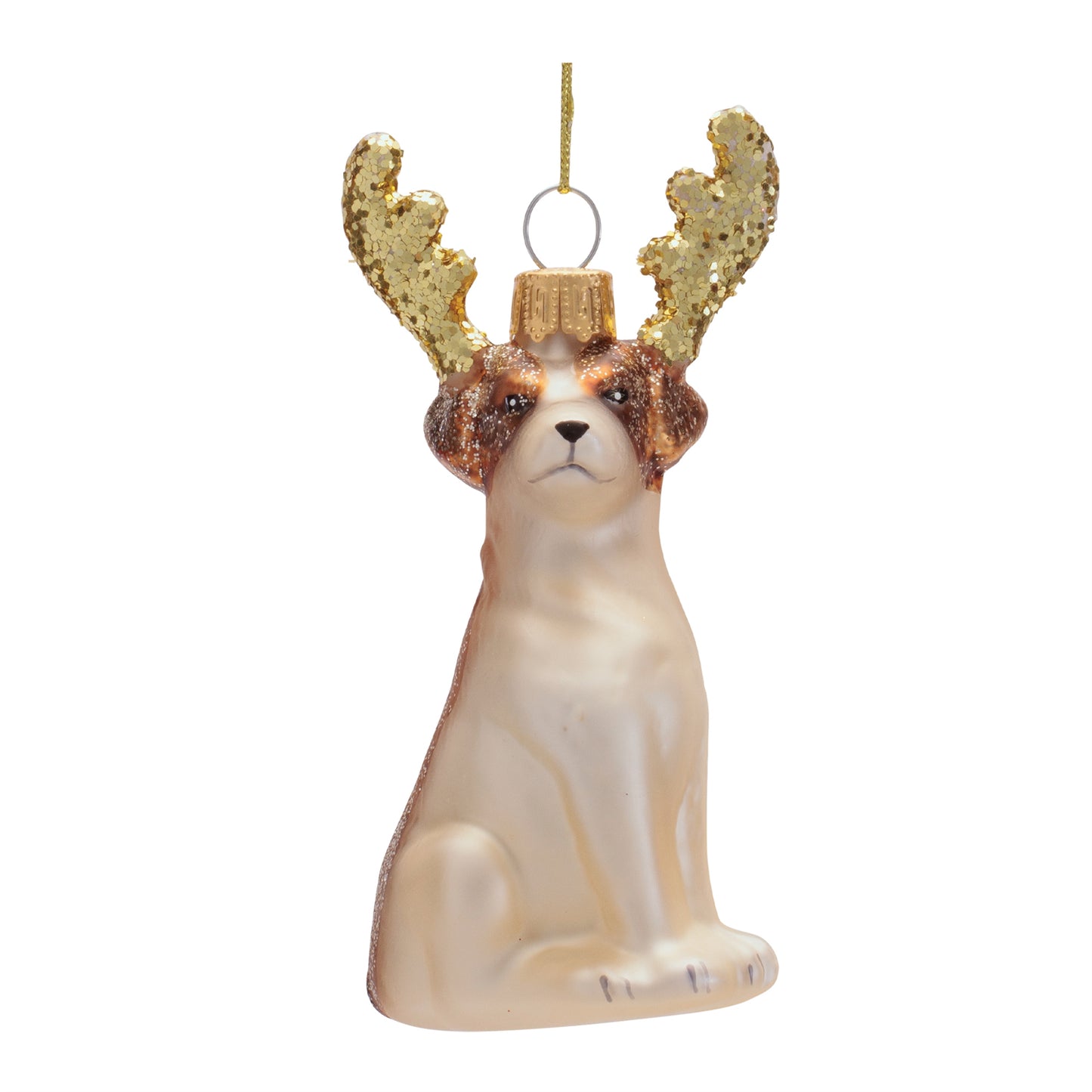 Dog w/Antler Ornament