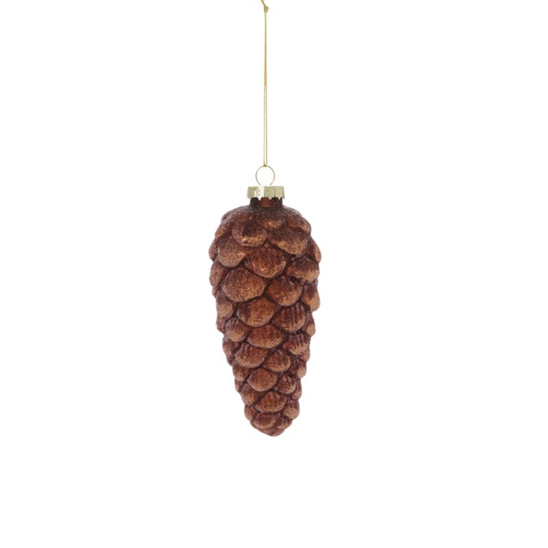 FROSTED PINECONE ORNAMENT
