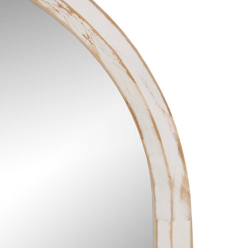 Pastoral Arch Wood Wall Mirror