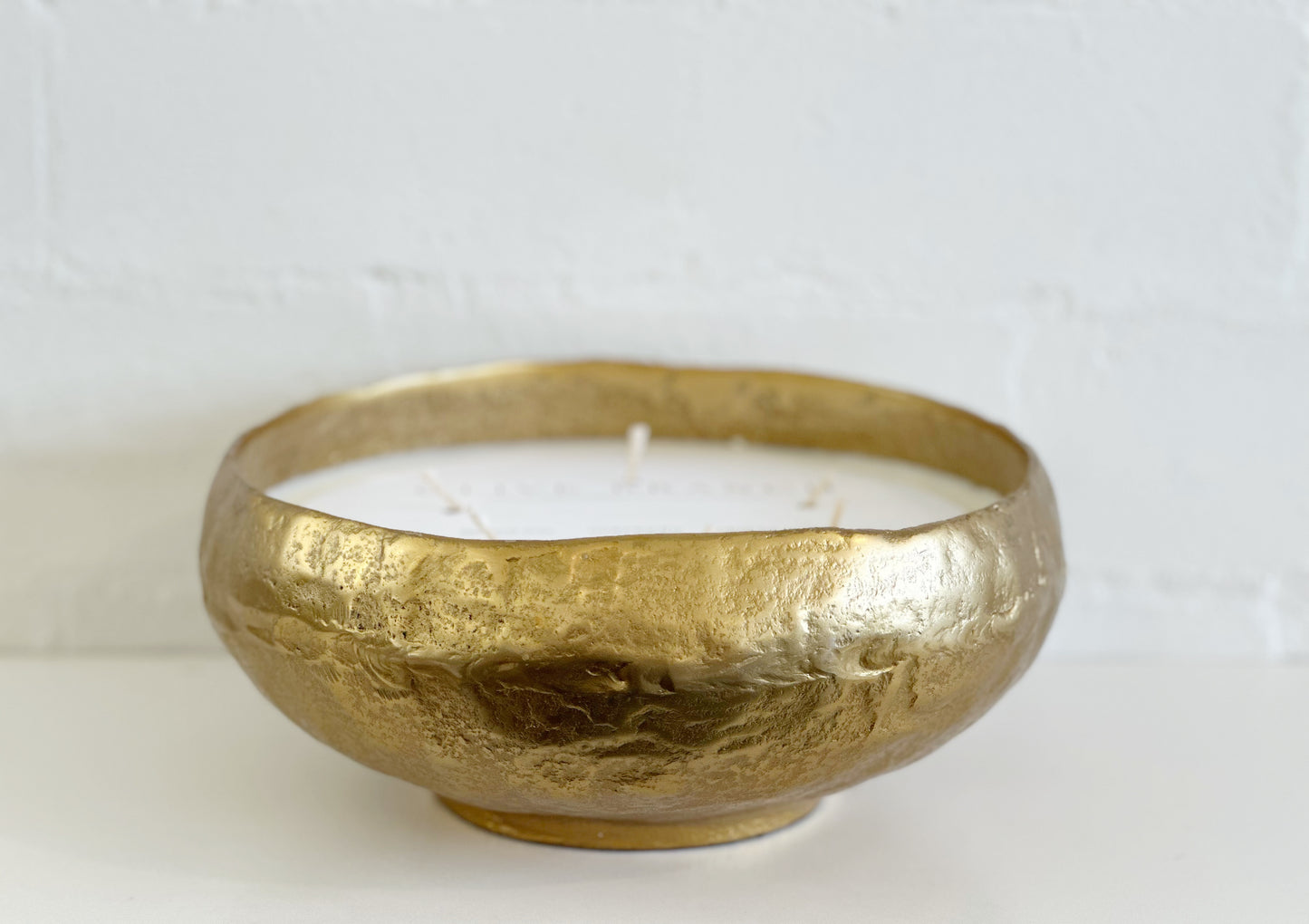 Gold Balsam & Cedar Bowl Soy Candle