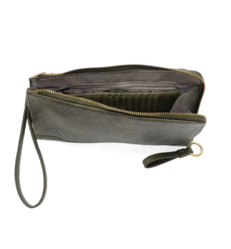Dark Olive Karina Convertible Wristlet & Wallet