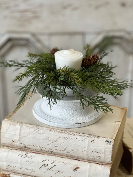 Crested Candle Holder