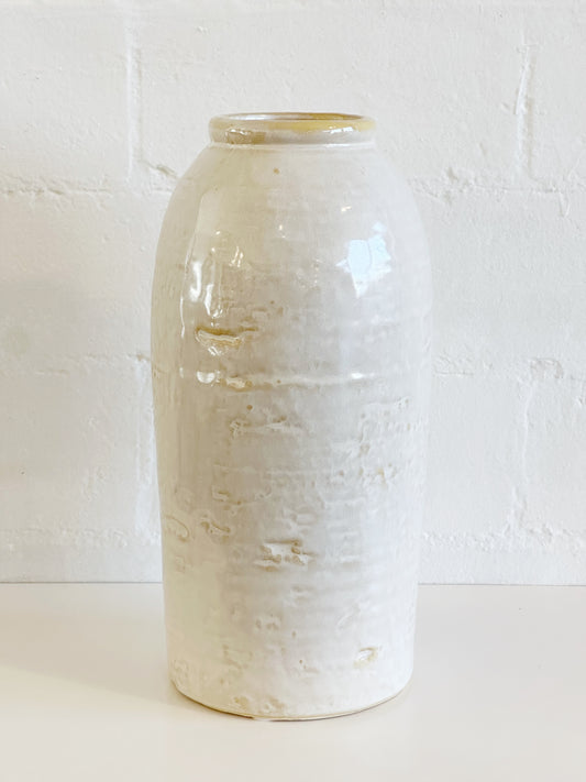 Tall Distressed Ceramic Vase