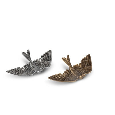 Flying Bird Pewter Dish