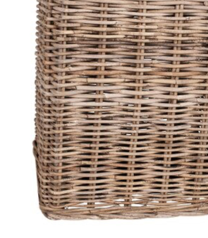 Square Woven Rattan Stool