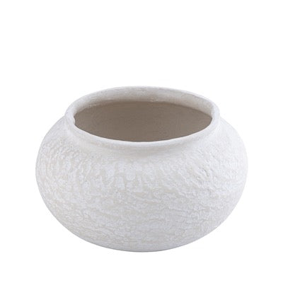 Paper Mache Pot Natural