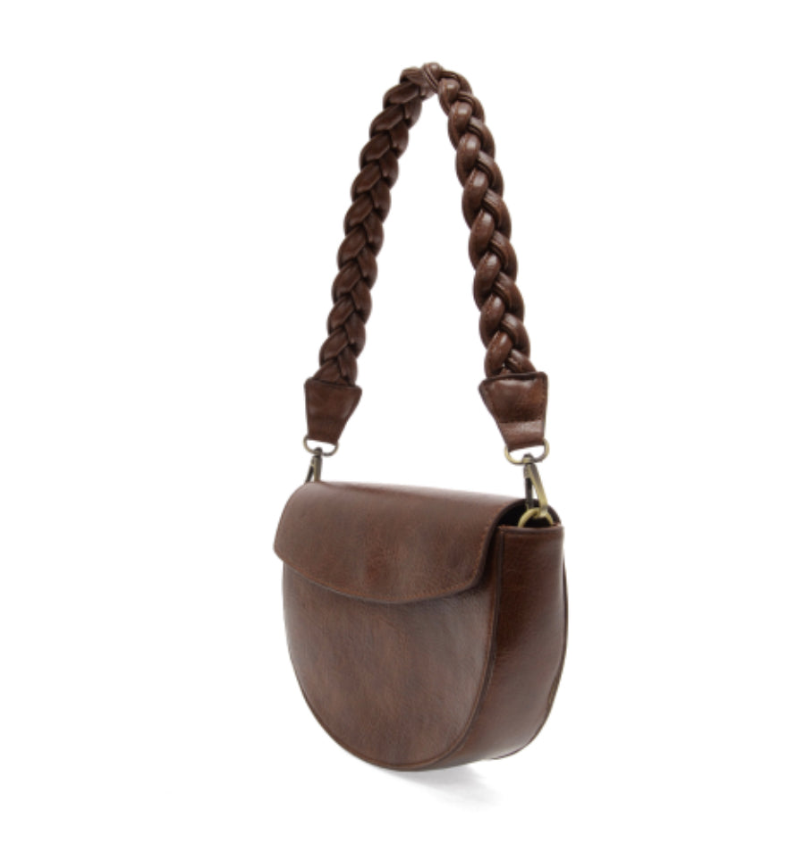 Hickory Linda Crescent Crossbody w/Braided Strap