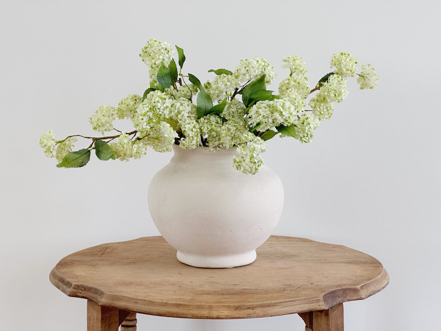 Paper Mache Pot Natural White