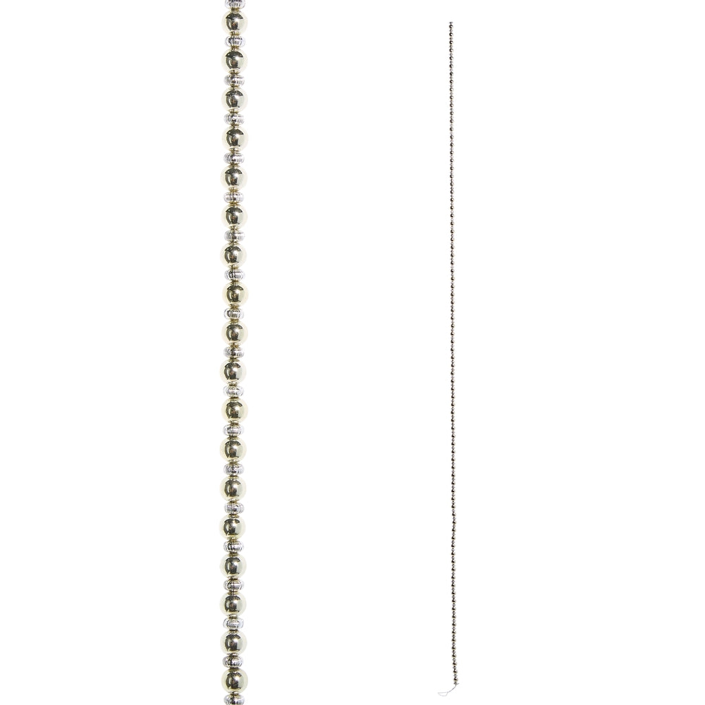 Silver And Gold Beaded Garland