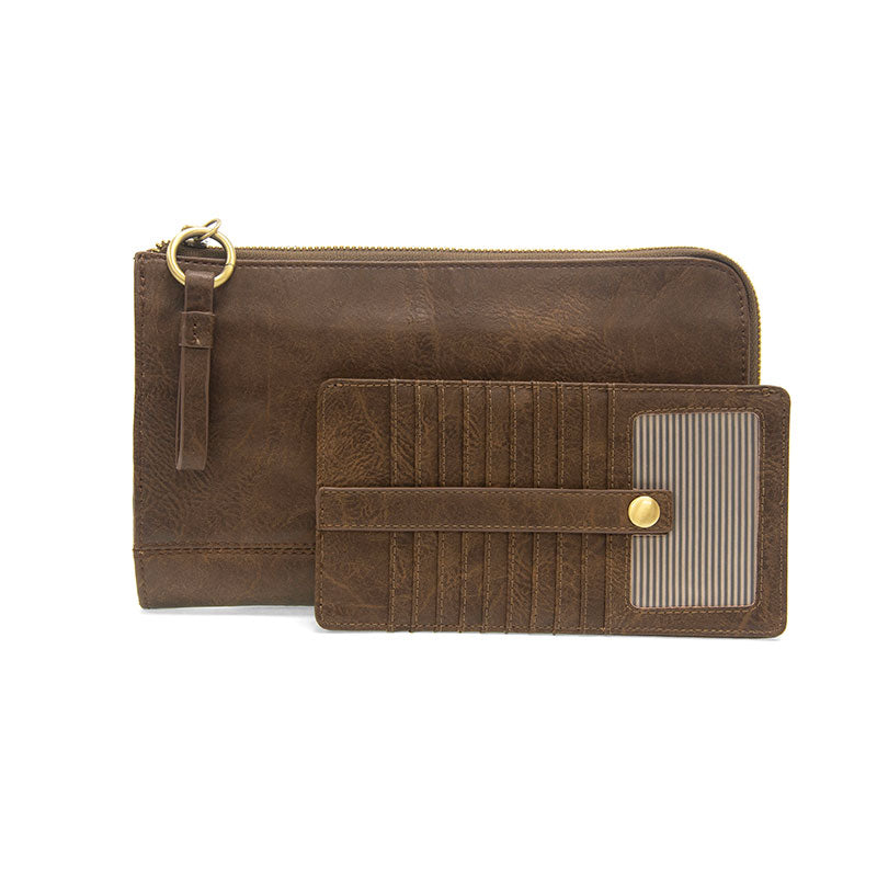 Dark Walnut Karina Convertible Wristlet & Wallet