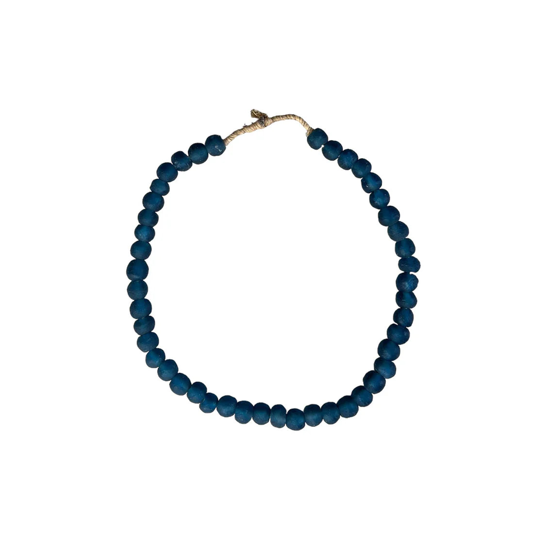 Recycled Glass Beads Blue Small