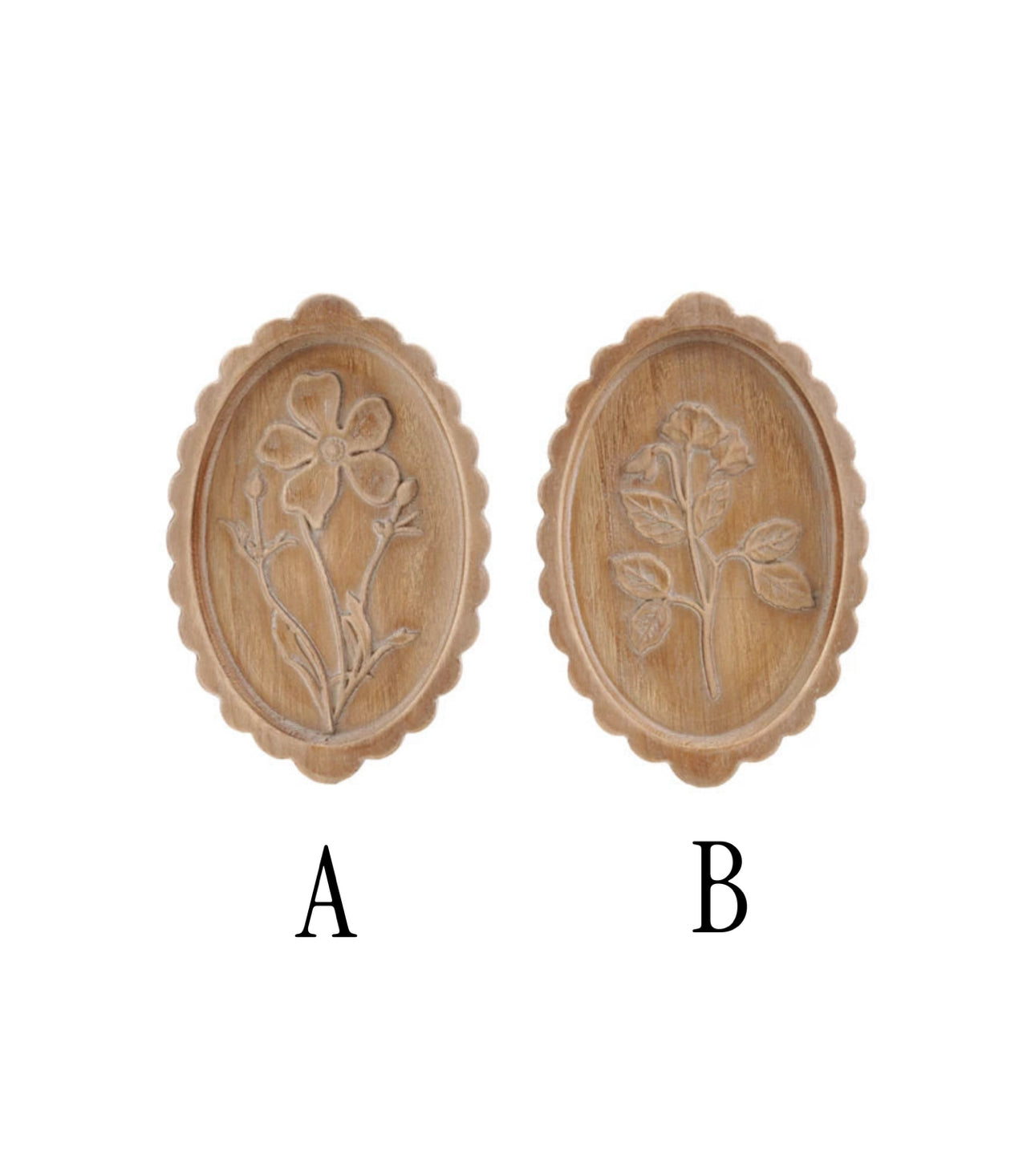 Wood Scalloped Wall Hanging