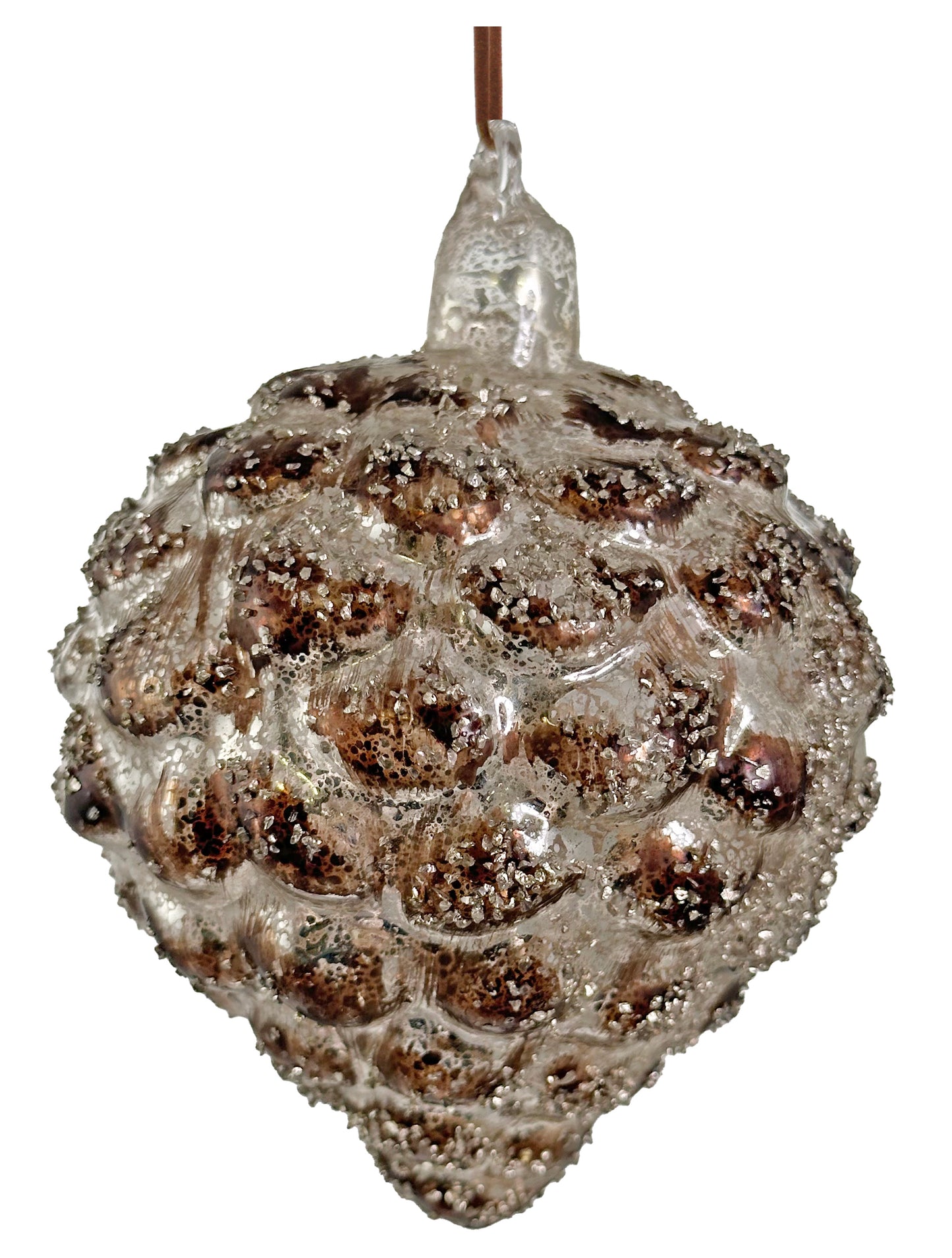 Glass Round Cone Ornament