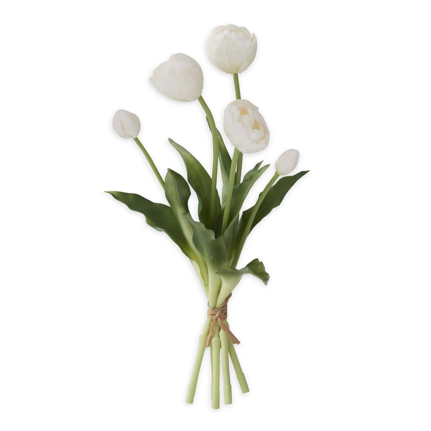 REAL TOUCH TULIP BUNDLE WHITE